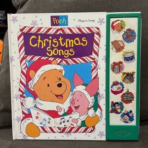 Winnie The Pooh Play-a-Song Christmas Song Hard Cover Book